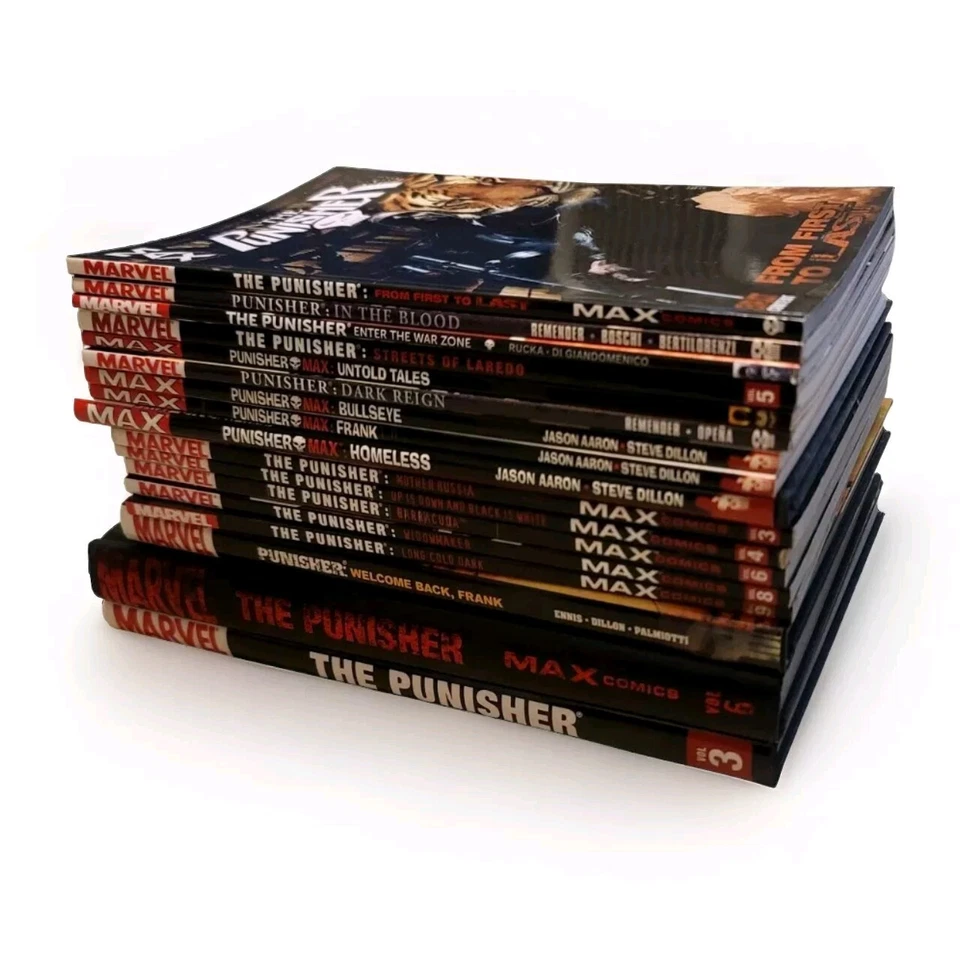 Marvel The Punisher MAX Garth Ennis Steve Dillon + Lote Colección Varios Títulos Foto 2 de 4