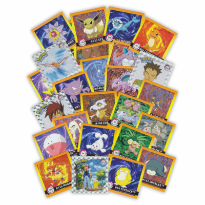 Pokemon Super Stickerkollektion 1999 - alle Sammelsticker Einzelauswahl Artbox