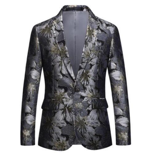 Men's Jacquard Blazer Formal Dress Suit Wedding Party Casual Korean One Button
Opens in a new window
