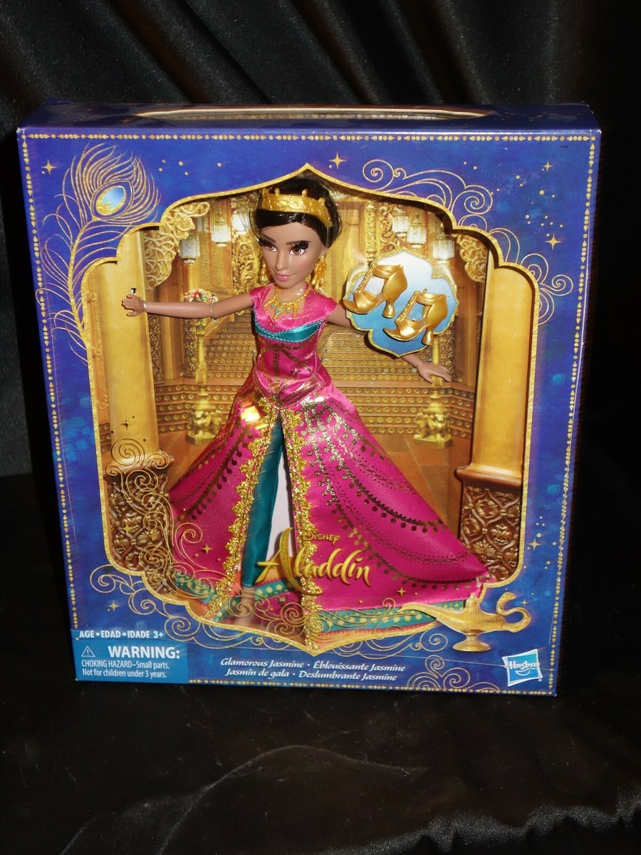 Disney Aladdin Glamorous Jasmine Deluxe Fashion Doll with Gown, Shoes, 