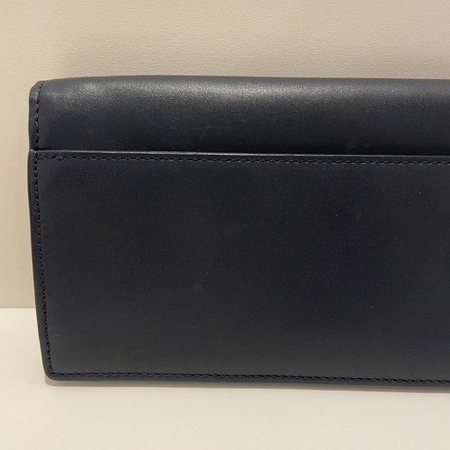 Kate Spade New York Steal The Spotlight Limo Car Clutch Bag Navy Leather - Picture 14 of 23