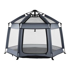 Baby Playpen, Pop Up Toddler Playpen with Canopy, Indoor  Outdoor Portable Play