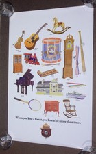 Vintage 1980s US Forest Service Smokey Bear 20x30 Wood Products Poster 83-CFFP-9