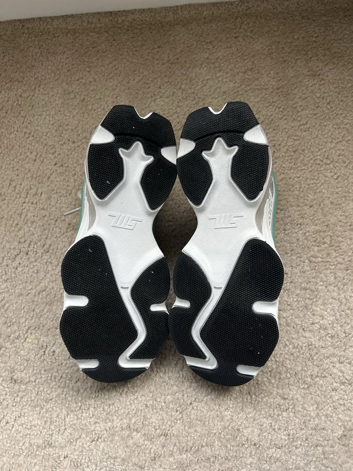 Steve Madden Women's Grey Speedster-e Trainers White and Green Sneakers Size 9. - Image 4 of 4