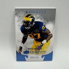 2014 Upper Deck Exquisite Collection Devin Funchess RC #DF /125