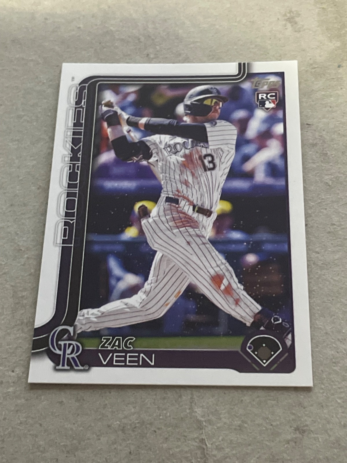 2025 Topps Update Series - Zac Veen #US286 Rainbow Foil (RC)