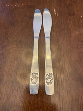 Kiddie Kutlery Child/Baby/ Youth Set of 2 Knife Teddy Bear Stainless Safe