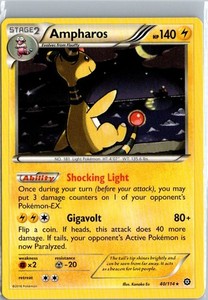 Pokemon - Ampharos - 40/114 - Rare - XY - Steam Siege - LP