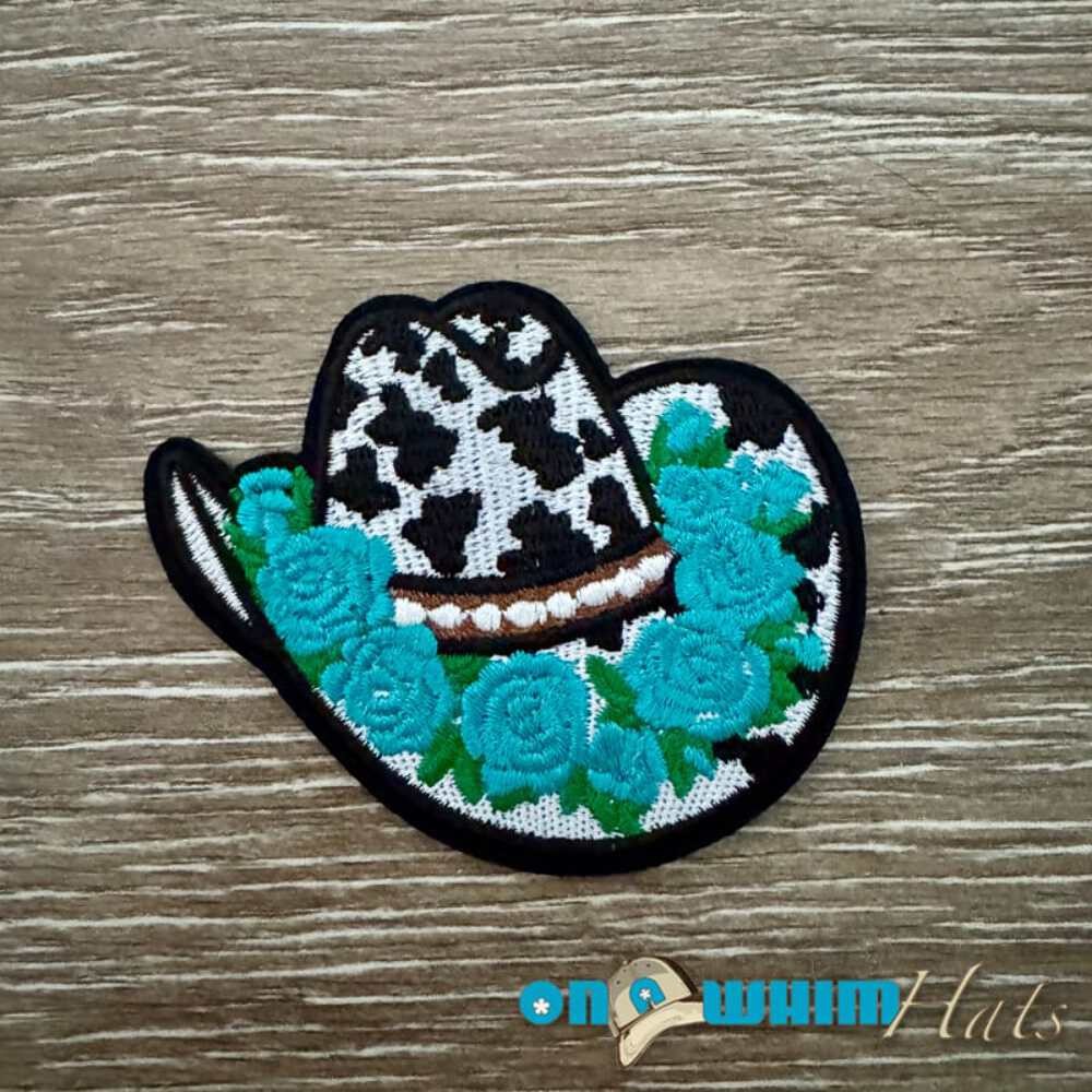 Western Flower Hat Iron-On Patch