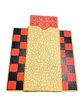 Vintage 1940S World War II USO Mobile Service Portable Chess & Checkers Set New!