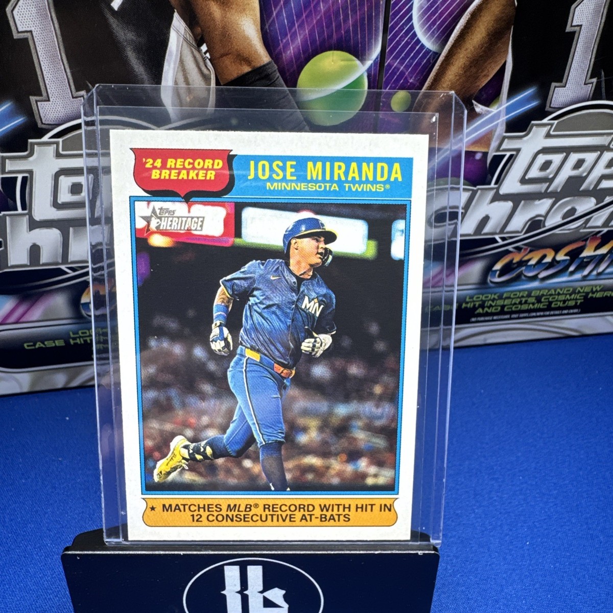 topps メモリアルカード　16/25 2025 Topps Heritage Baseball #4 Jose Miranda, Minnesota Twins
