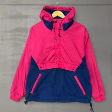 Vintage GAP Arctic Light Fleece Glisade Hooded Jacket Women's Pink Blue Small