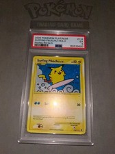 Surfing Pikachu 114/111 Rising Rivals Secret Rare PSA 5 *CRIMP ERROR* 2009 on eBay