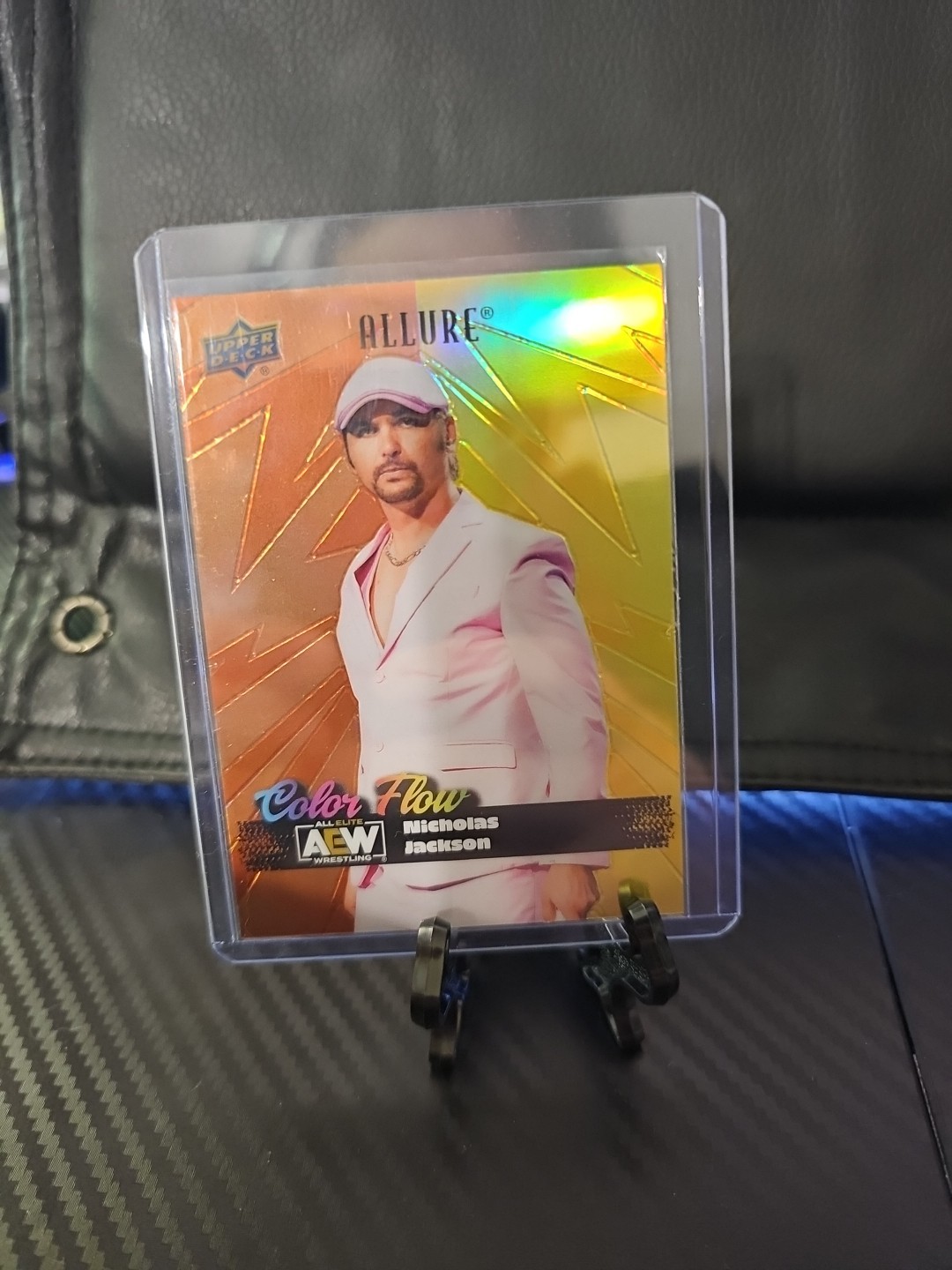 2024 Upper Deck Allure Aew - Color Flow Nicholas Jackson #CF-22 Orange Yellow...