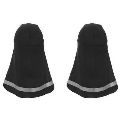 Hard Hat Sun Shade 2 Pcs Neck Shade Sun Protector for Outdoor Black