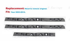 Replacement 3pcs Gloss Black Side Door Tailgate Escalade Esv Emblems 2003-2014