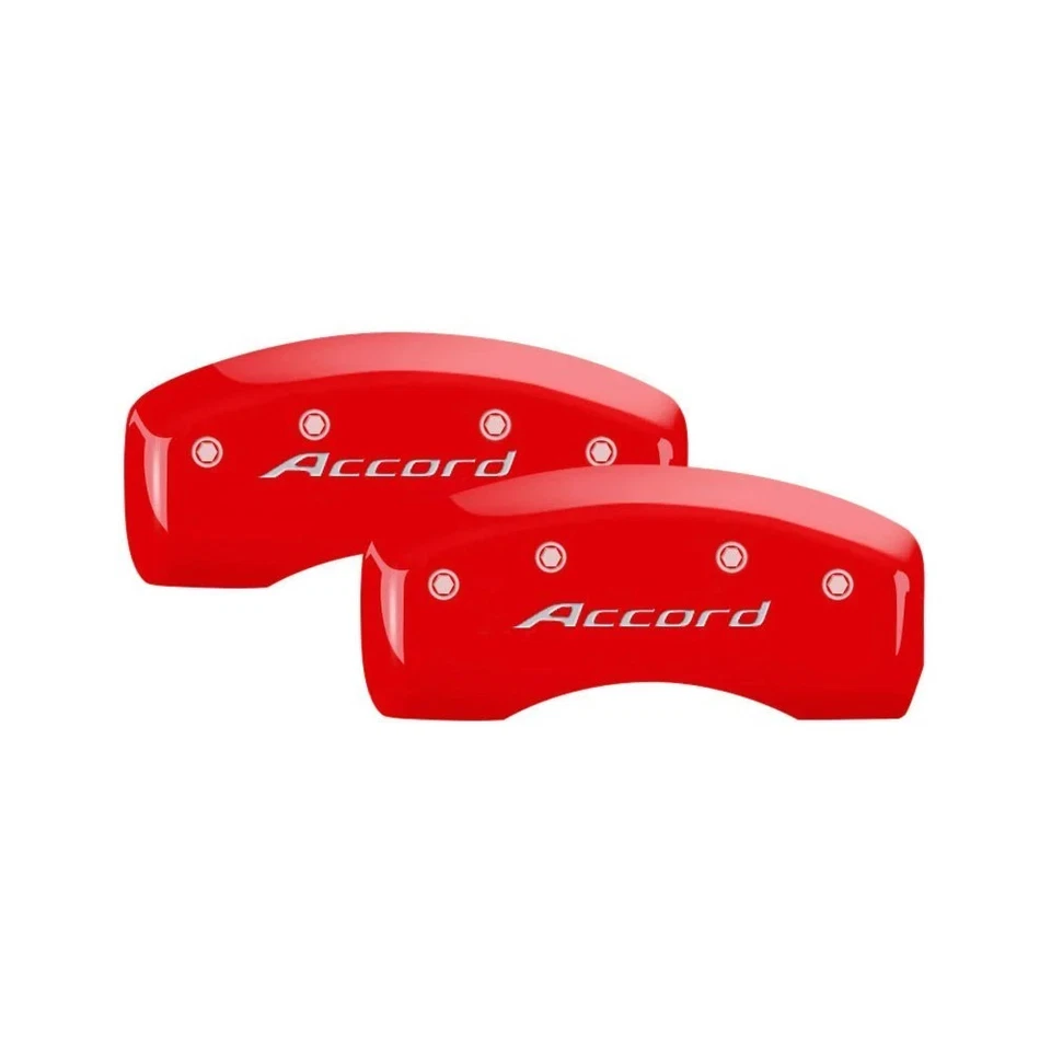 For Honda Accord 22 Gloss Red Caliper Covers w Accord Engraving Full Kit, 4 pcs Foto 2 de 3