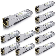 10Gtek SFP to RJ45 1000Base-T Copper Ethernet Module, Gigabit SFP-T Transceiv...