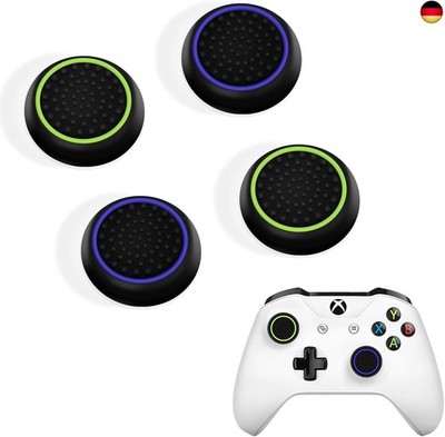 Thumb Stick Grip Caps für PS4 PS5 Xbox Controller,Silikon 4PCS Thumbstick Grips