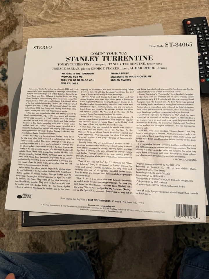 Comin' Your Way by Turrentine, Stanley (Record, 2020) - Image 3 of 4