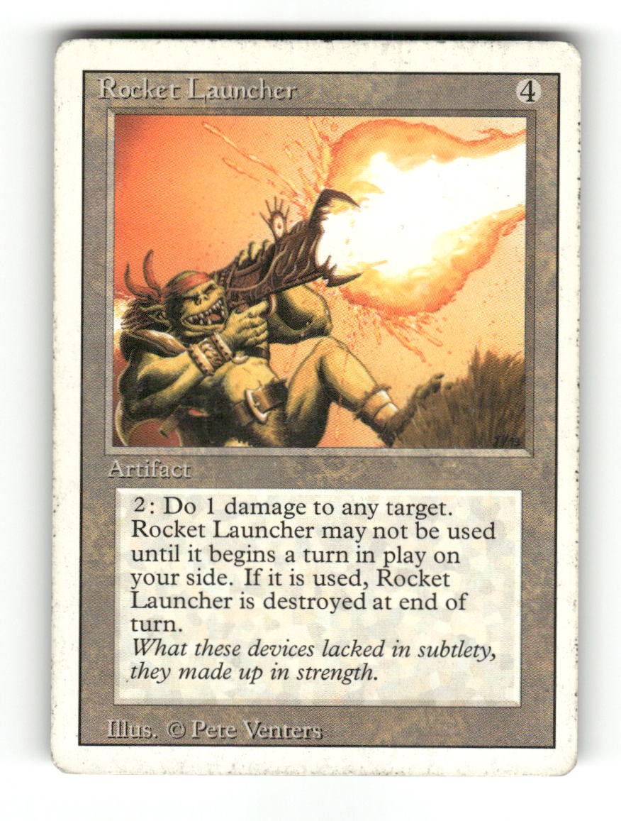 Rocket Launcher Rare Revised Edition Magic: The Gathering Lightly Played