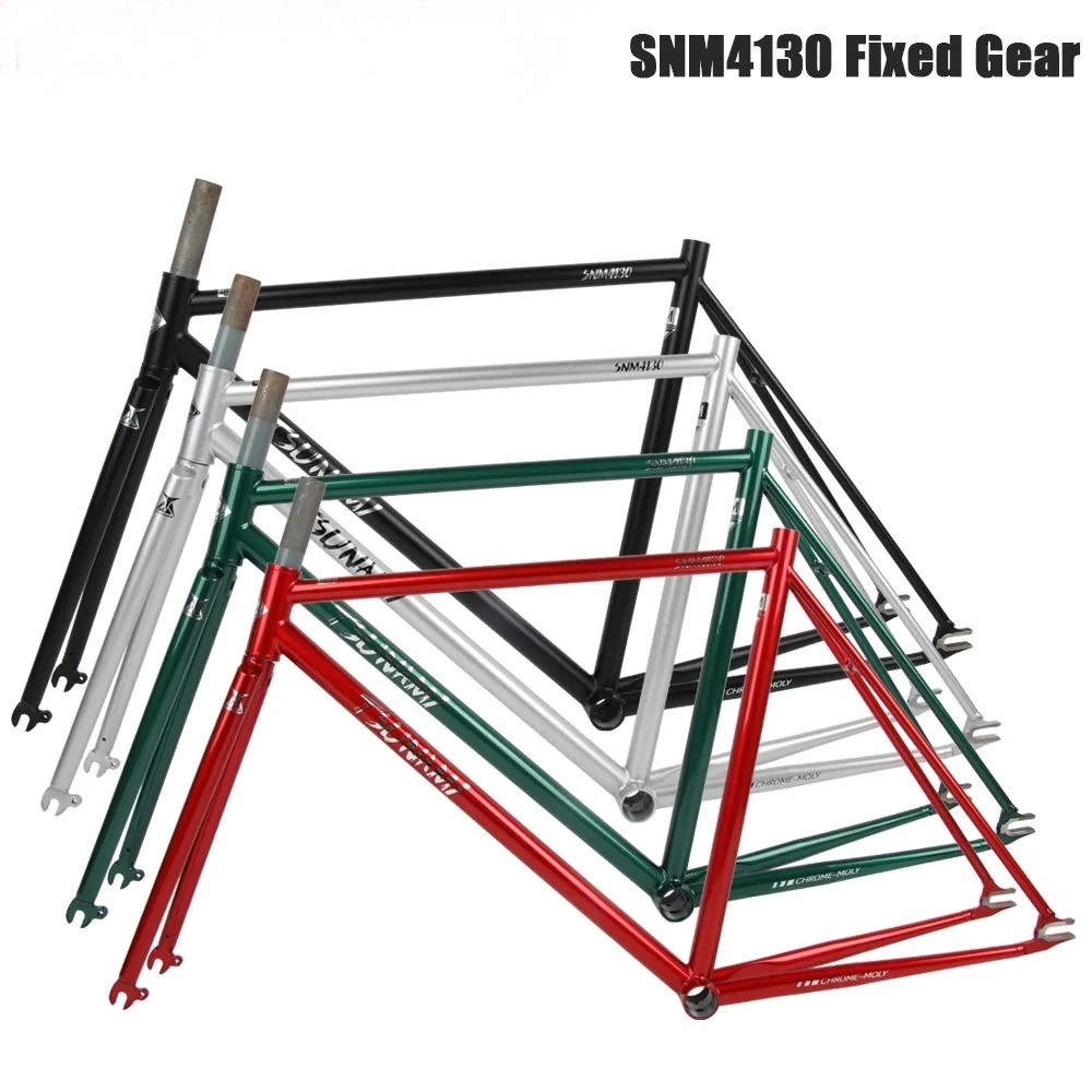 M733 ハイサイクルカスタム　メタルフレーム　おまけ多数 700C Fixed Gear Bicycle Frameset 50/52/55cm Racing Track Fixie