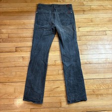 Mens 7 For All Mankind Standard Black Jeans Size-w32 L33 Mens 7 For All Mankind Standard Black Jeans Size-w32 L33