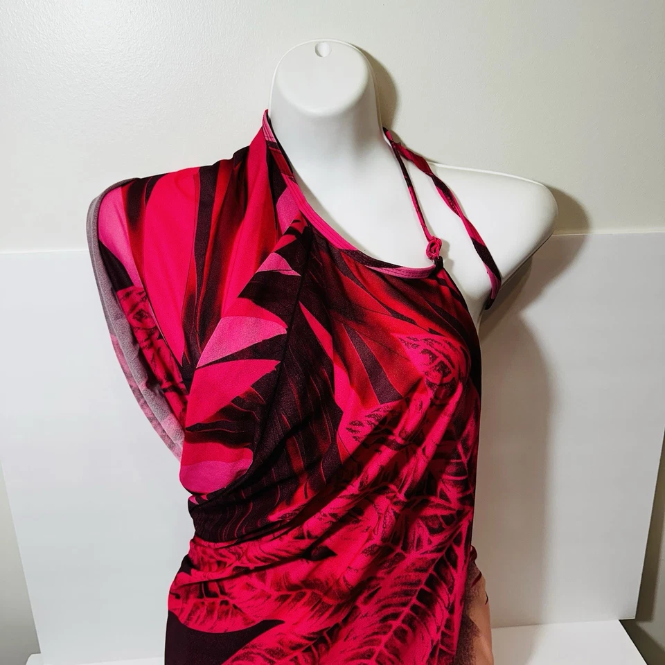 Винтажный 90-х Saress тропический надежном вокруг плавать прикрытие один размер Multiway - Изображение 3 из 4