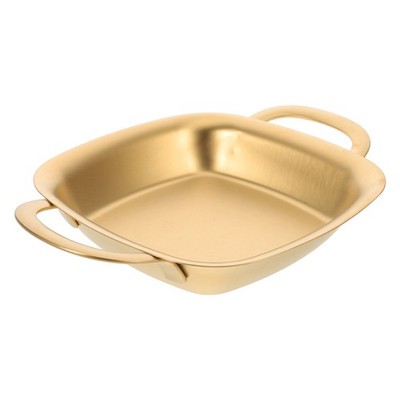Stainless Steel Double Ear Tray Grilling Prep Trays Coffee Table