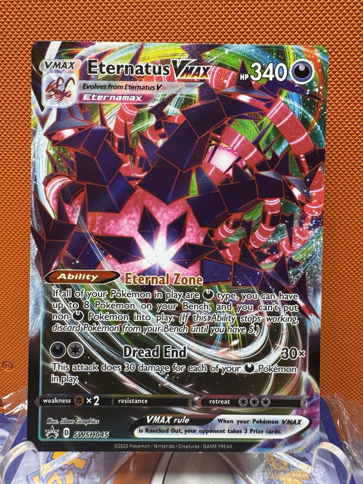 Eternatus VMAX SWSH045 - Sword & Shield - Black Star Promo Holo - NM