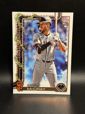 Grant McCray 2025 Topps Holiday #H53 San Francisco Giants Baseball