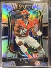 2025 Panini Select #173 DJ Moore Silver Prizm