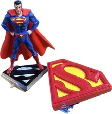 Superman Aquarium Ornaments Set Of 2 DC Comics NEW