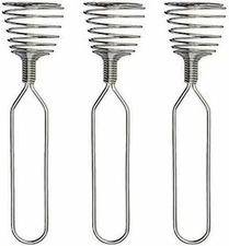 Norpro 7" French Spring Coil Whisk 3 PK - Wire Whip Cream Egg Beater Gravy Mixer