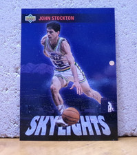 BASKETBALL CARD SUBSET CHASER UD SKYLIGHTS (DOWNTOWN SALT LAKE) JOHN STOCKTON
