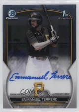 2023 Bowman Chrome Prospect Auto Enmanuel Terrero #CPA-ETO Auto