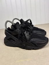 Nike Air Huarache Shoes Sneakers Womens Size 7.5 Black DH4439-001 Triple Black