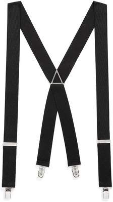 Verstellbare Unisex Erwachsene elastische doppelte Clip-On schwarze Hosenträger/Hosenträger
