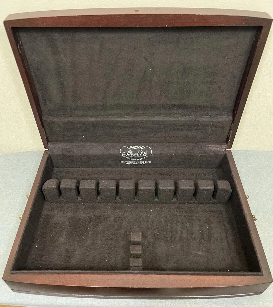 アメリカ 高級食器 リード&バートン カトラリーチェスト ウッドケース Reed & Barton Wooden Flatware Storage for sale | eBay