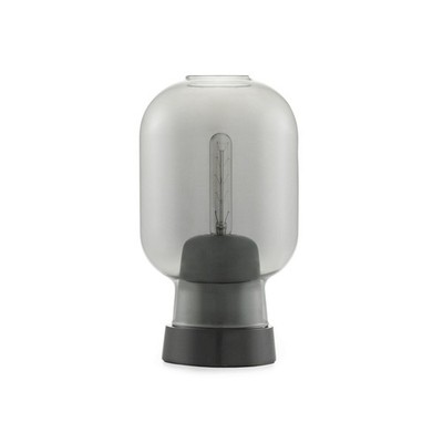 Normann Copenhagen 502120 AMP table lamp EU smoke/black glass/marble