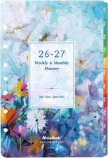 2026-2027 Planner Refills - Planner 2026-2027 Inserts with 7-Hole Punched 5-1/