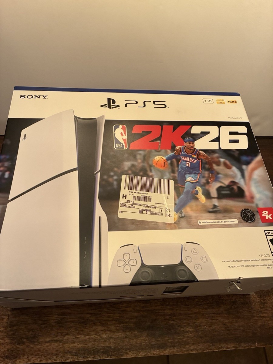 Sony PlayStation 5 NBA 2K26 Disc Bundle Console PS5 Small Box