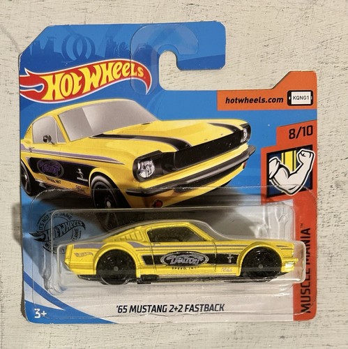 2019 Hot Wheels Muscle Mania 72/250 '65 Mustang 2+2 Fastback Short Card - Bild 1 von 2
