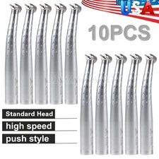 10* Yabangbang Dental High Speed Handpiece Push Button Turbine 4H Standard Head