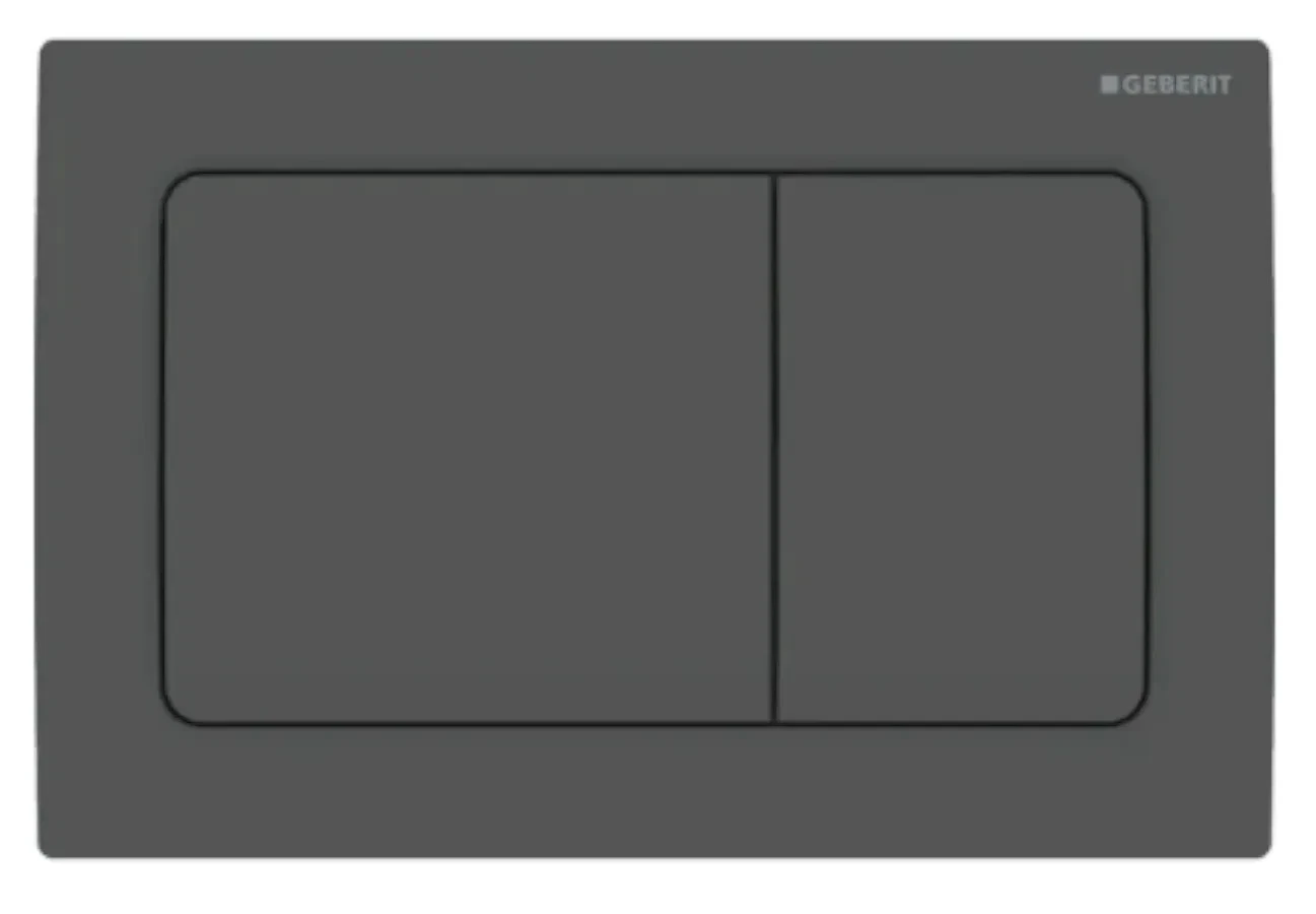 Alpha30MB Geberit flush plate Matt Black