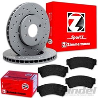 Zimmermann Sport Bremsscheiben 299Mm + BelÄGe Vorne Passend FüR Mazda 6 GH