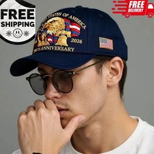 Baseball Cap United States 250th Anniversary Hat Suitable for Multiple Occasion