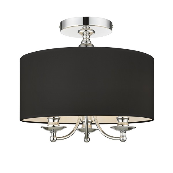 Moderne Chrom Schwarz Glamour Deckenleuchten 3X40W/E14-image