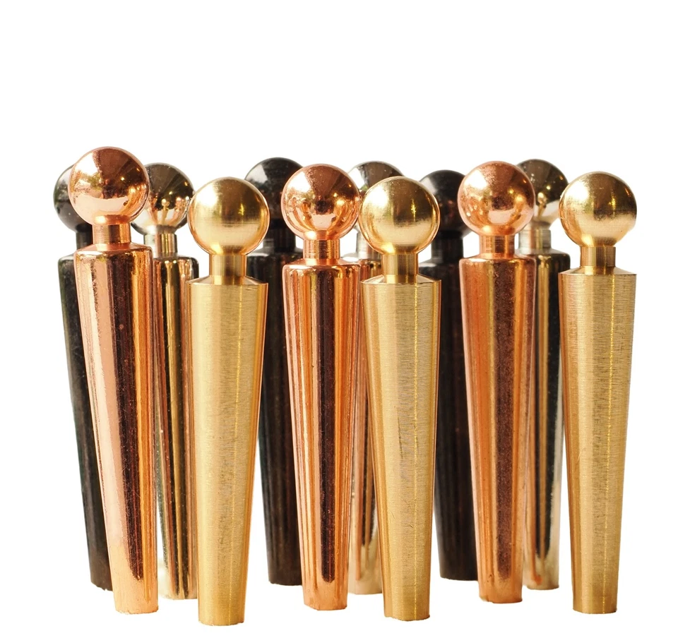 Metal Cribbage Pegs Extra Large, Fit 3/16” Holes, 12 Pegs in 4 Colors, w/pouch - Image 3 of 4