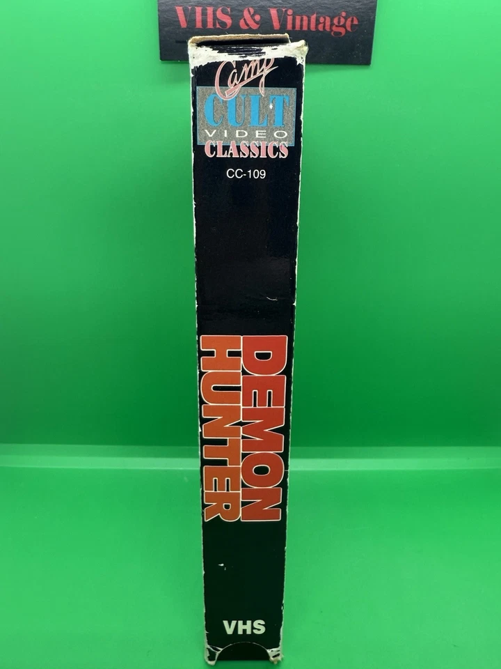Demon Hunter VHS Tape Camp Video 1988 RARE Horror OG Foil Label - Image 4 of 4